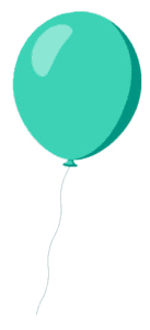 ballon cyan